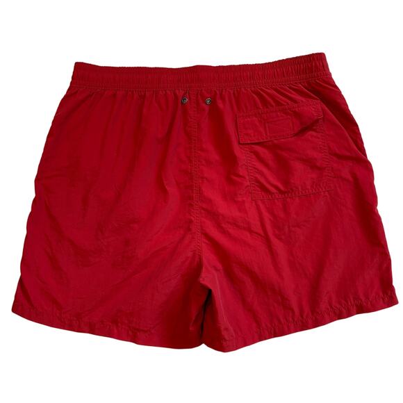 Polo Ralph Lauren Swim Trunk Shorts Mens 2XL RED Lined Pockets Preppy Lifeguard - Picture 2 of 10